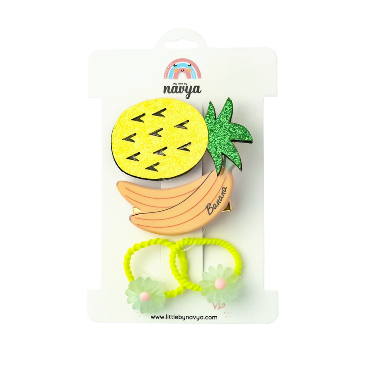 PINEAPPLE GLITTER CLIPS PINEAPPLE GLITTER CLIPS