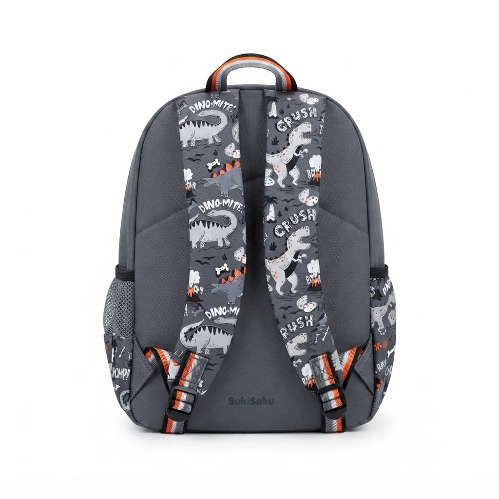 Character Backpack with 3 Zip Compartments