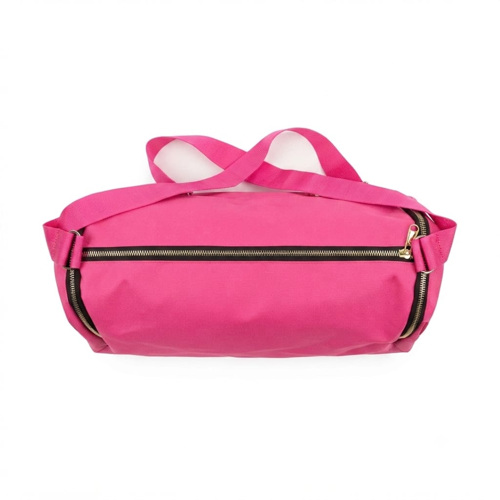 Canvas Duffle Bag with Zip Closure