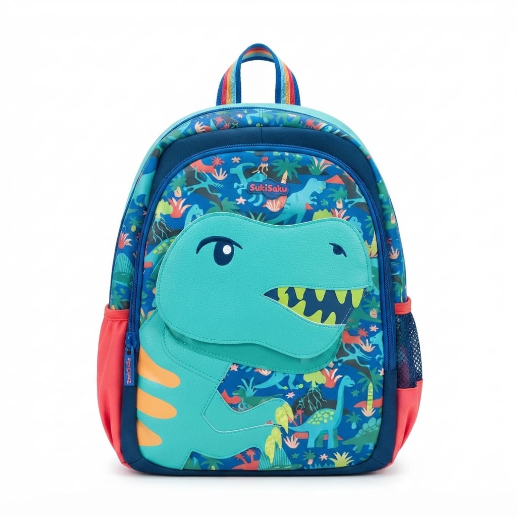 Character Backpack with 3 Zip Compartments