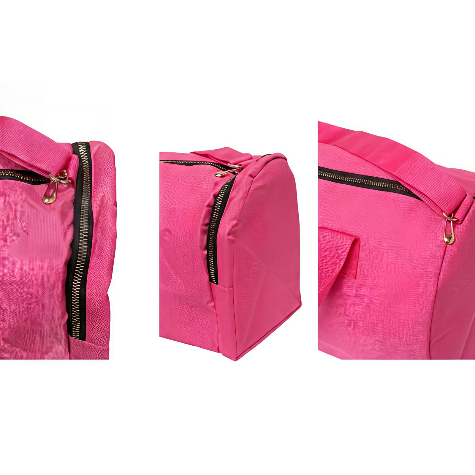 Canvas Duffle Bag with Zip Closure