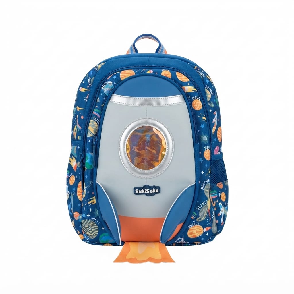 Character Backpack with 3 Zip Compartments