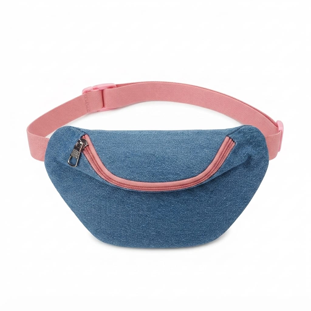 Denim Waist Bag or Crossbody Pouch