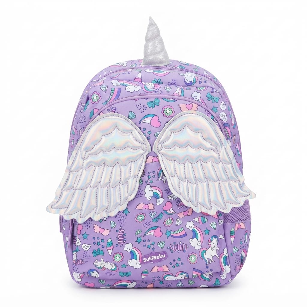 Character Backpack with 3 Zip Compartments