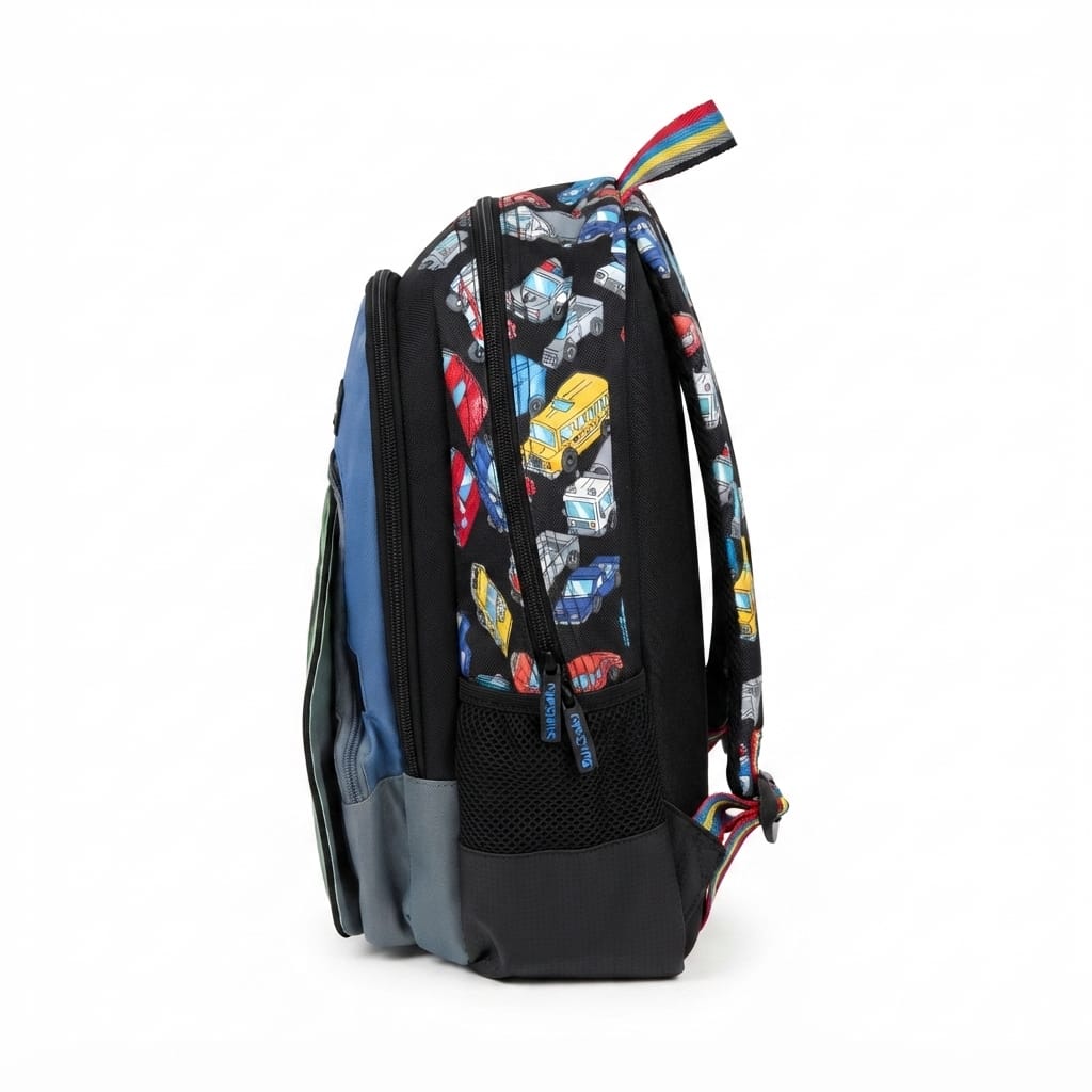 Character Backpack with 3 Zip Compartments