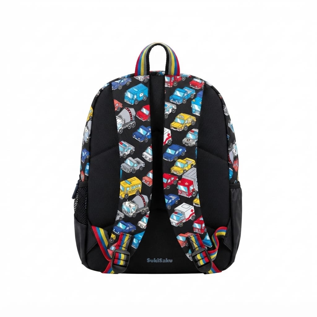 Character Backpack with 3 Zip Compartments