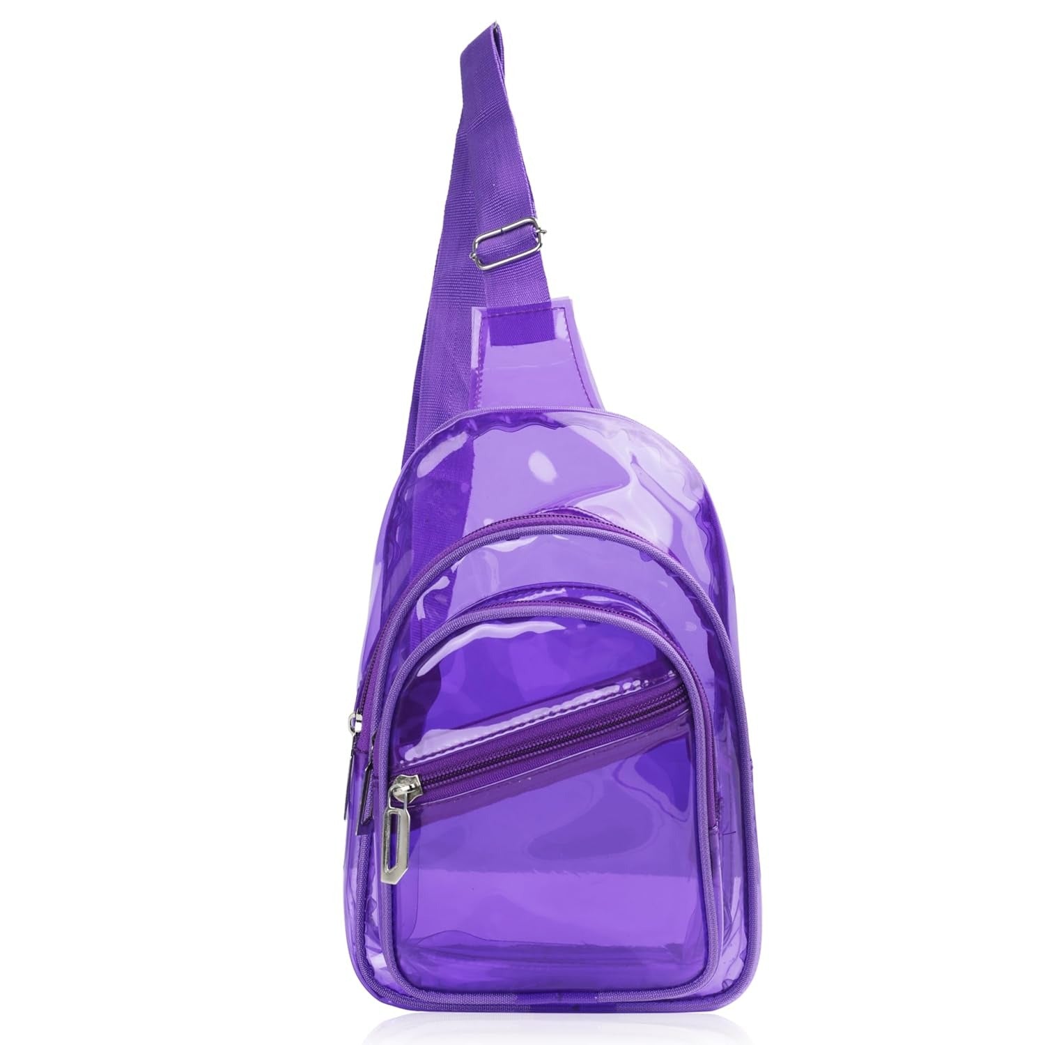 Jelly Crossbody Bag with Front Pockets