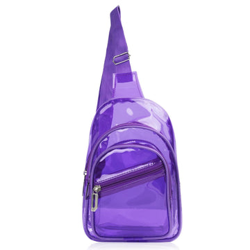 Jelly Crossbody Bag with Front Pockets