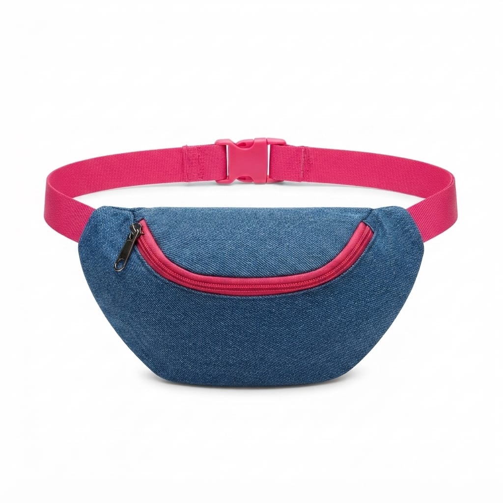 Denim Waist Bag or Crossbody Pouch