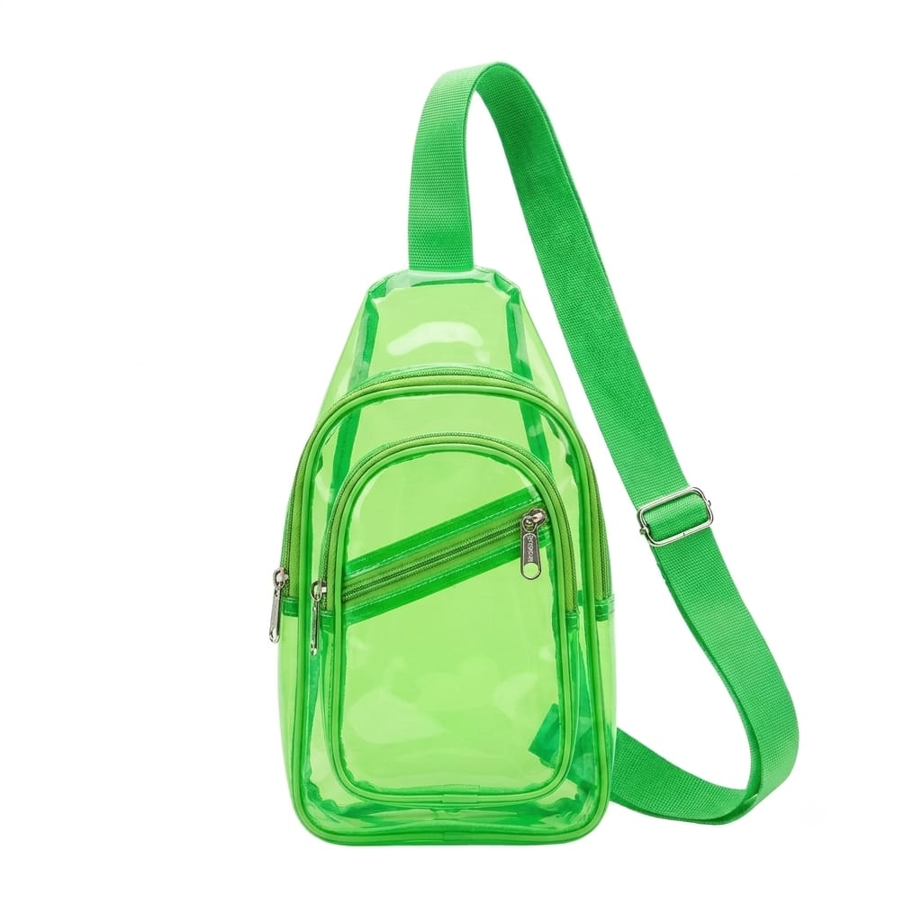 Jelly Crossbody Bag with Front Pockets