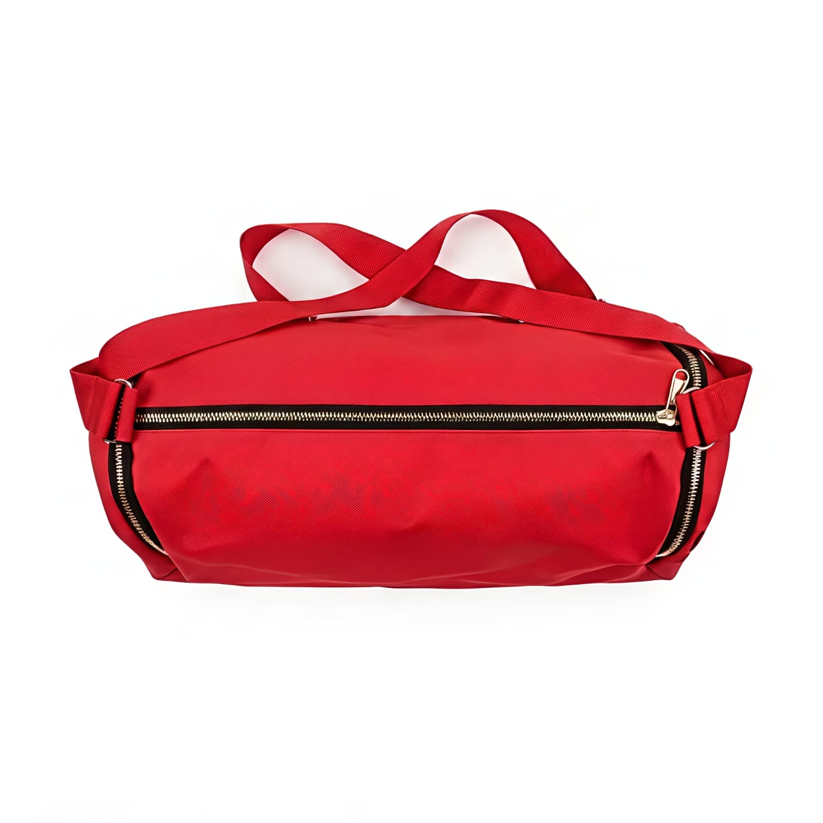 Canvas Duffle Bag with Zip Closure