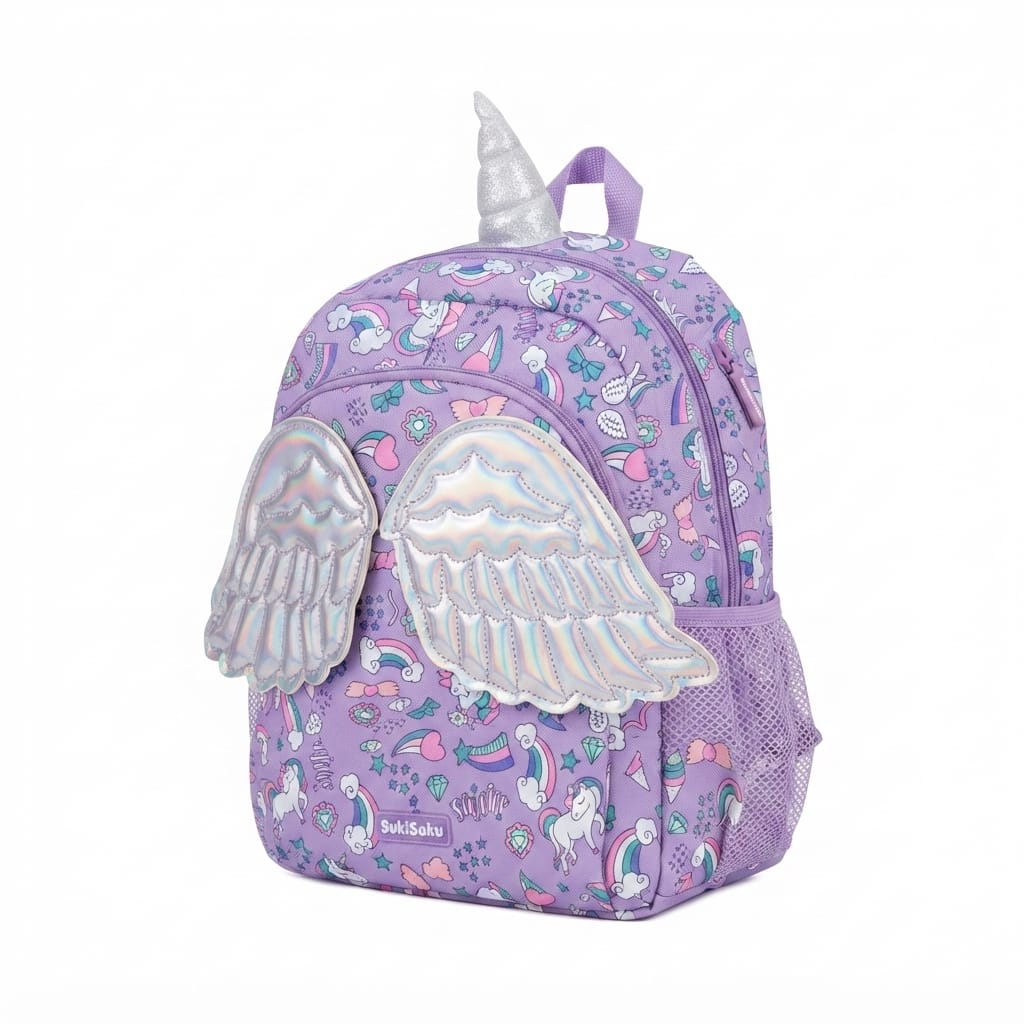 Character Backpack with 3 Zip Compartments