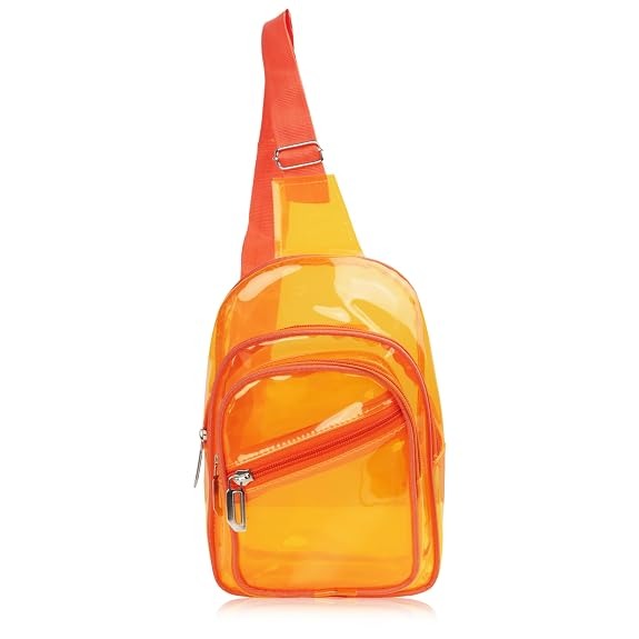 Jelly Crossbody Bag with Front Pockets