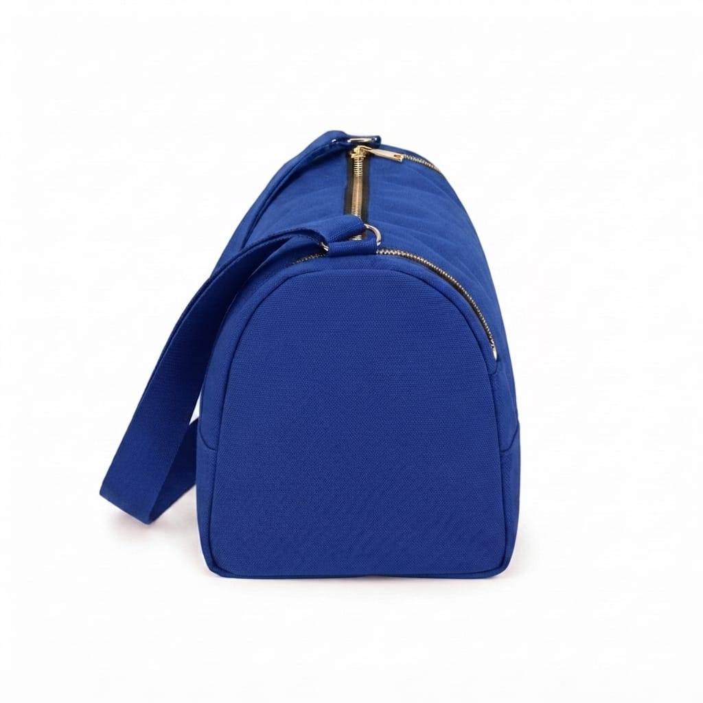 Canvas Duffle Bag with Zip Closure