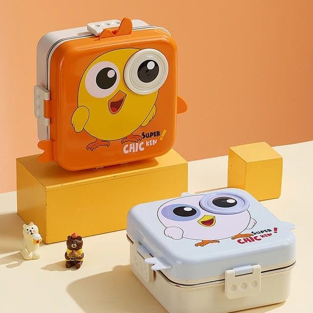 Chick Stainless Steel Bento Lunch Box – Leak-Proof & Fun – All Things ...