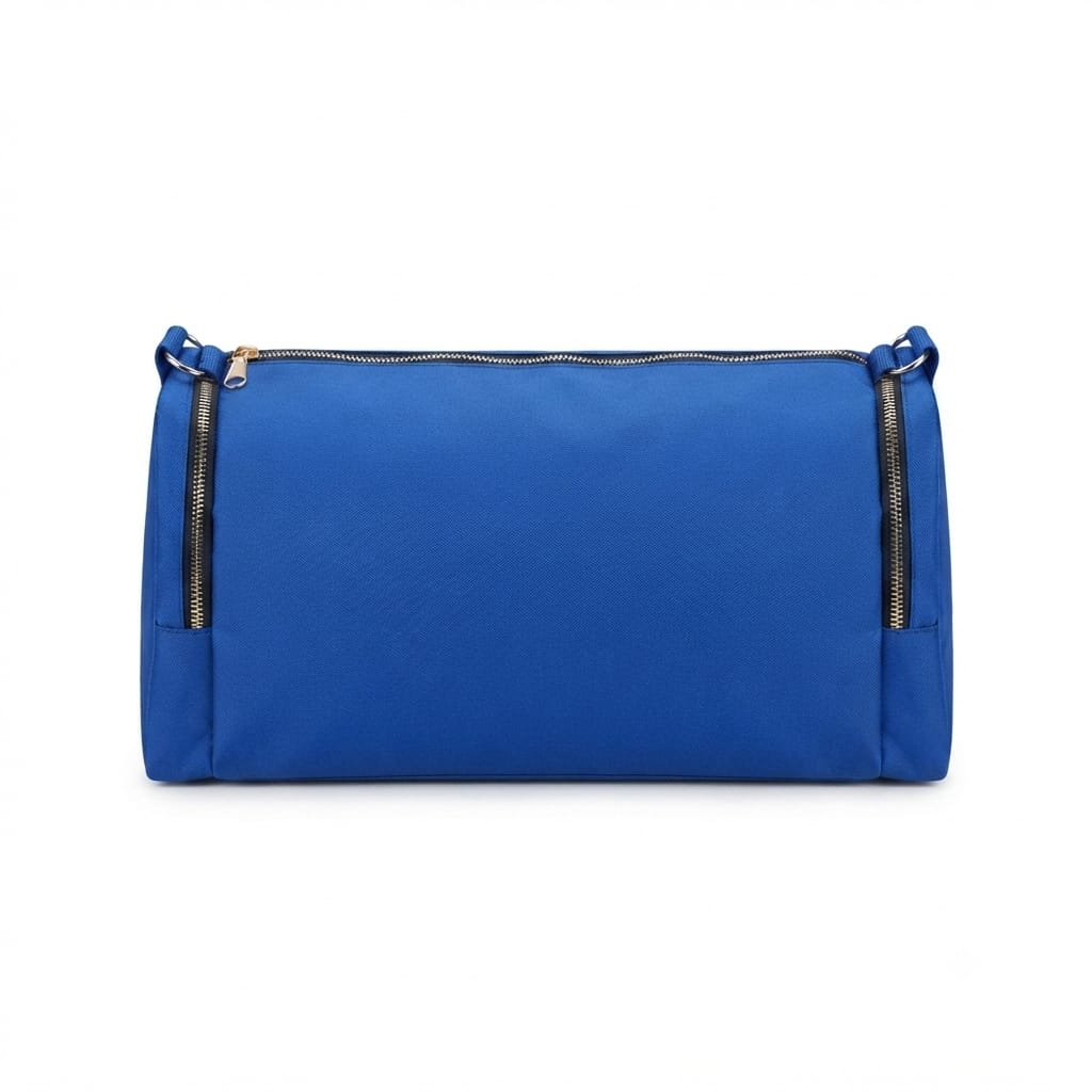 Canvas Duffle Bag with Zip Closure