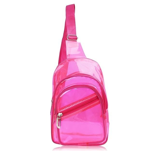Jelly Crossbody Bag with Front Pockets