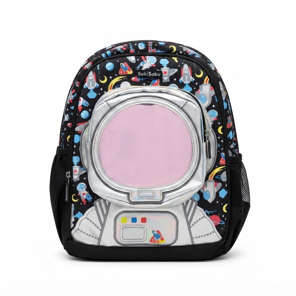 Character Backpack with 3 Zip Compartments
