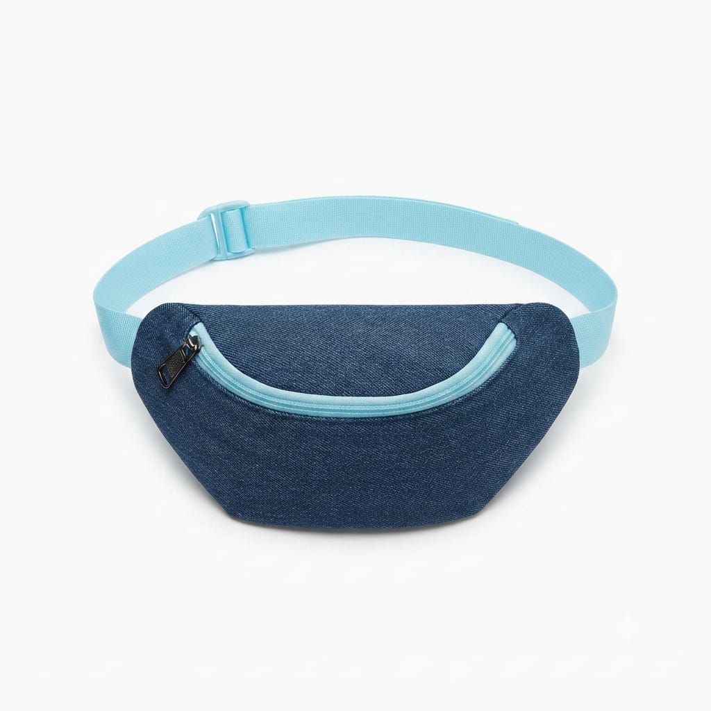 Denim Waist Bag or Crossbody Pouch