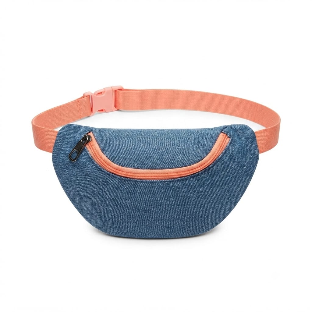 Denim Waist Bag or Crossbody Pouch