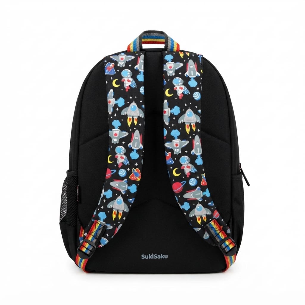 Character Backpack with 3 Zip Compartments