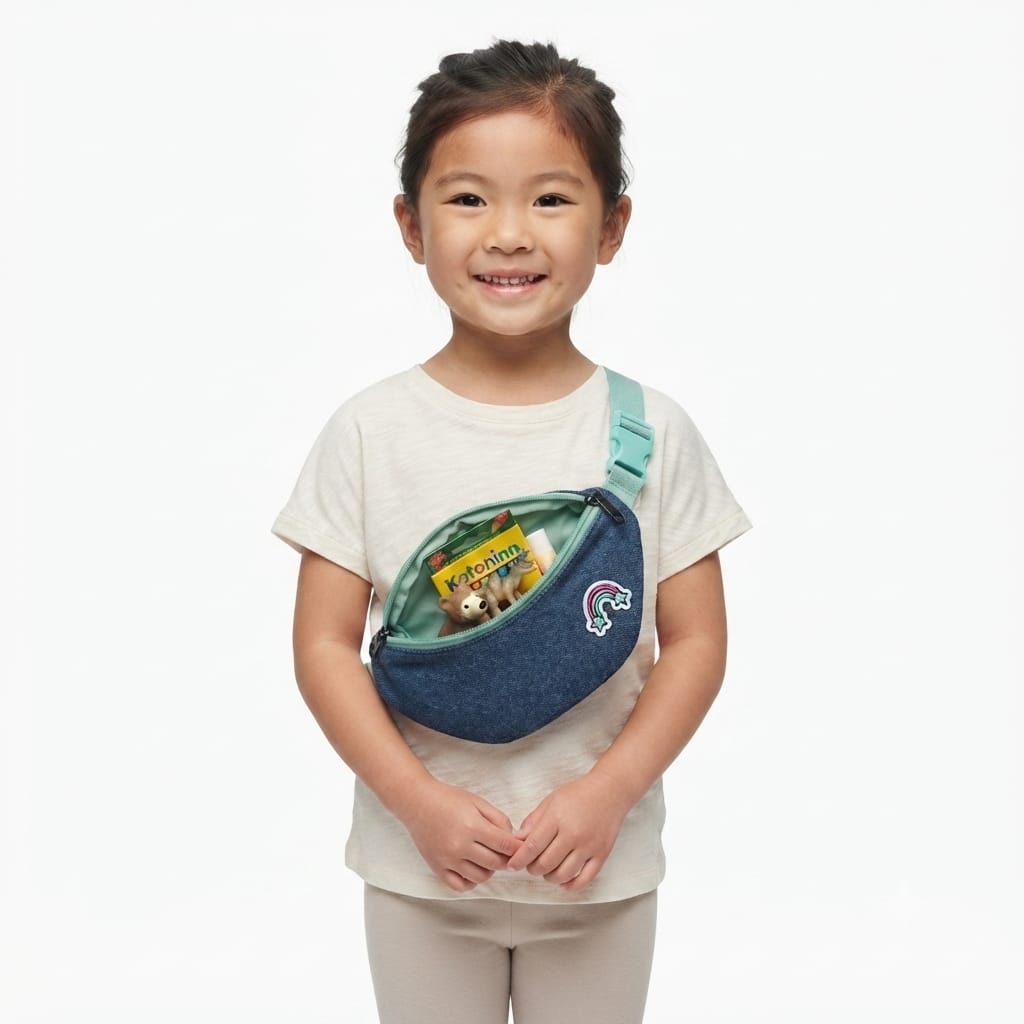 Denim Waist Bag or Crossbody Pouch