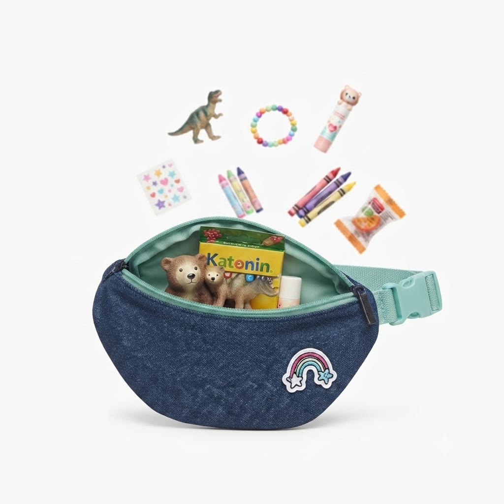 Denim Waist Bag or Crossbody Pouch