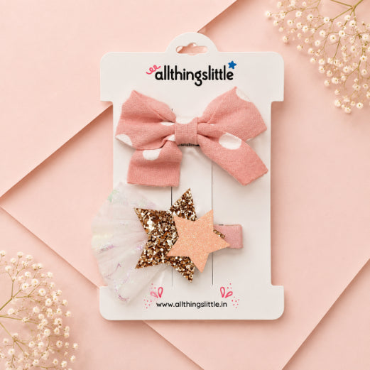 Twinkle Star Hair Clip Set