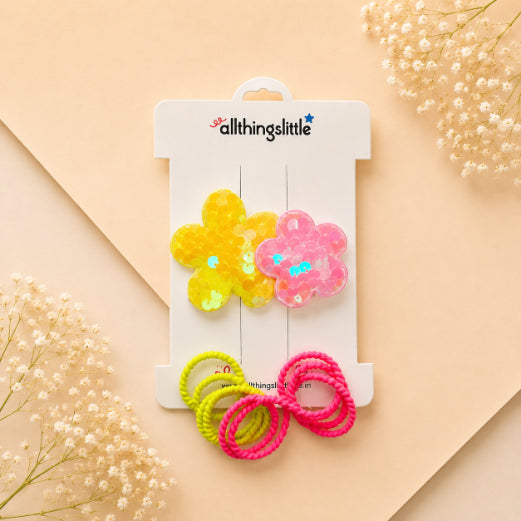 Classic Monochrome Hair Clip Set
