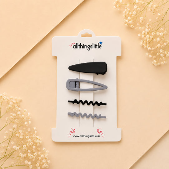 Blush Hair Clip & Ponytail Set