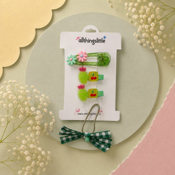 Translucent Daisy & Glitter Cherry Cactus Set