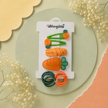 Sweet Orange Carrot Multi-Style Clip Set