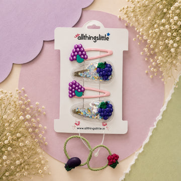 Grape Harvest & Confetti Shaker Clip Set
