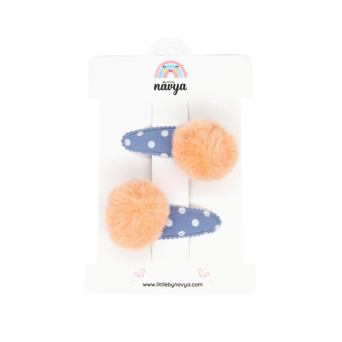 Dots and Dimples - Pom Pom Tic Tac Hair Clips (2-8 Years)