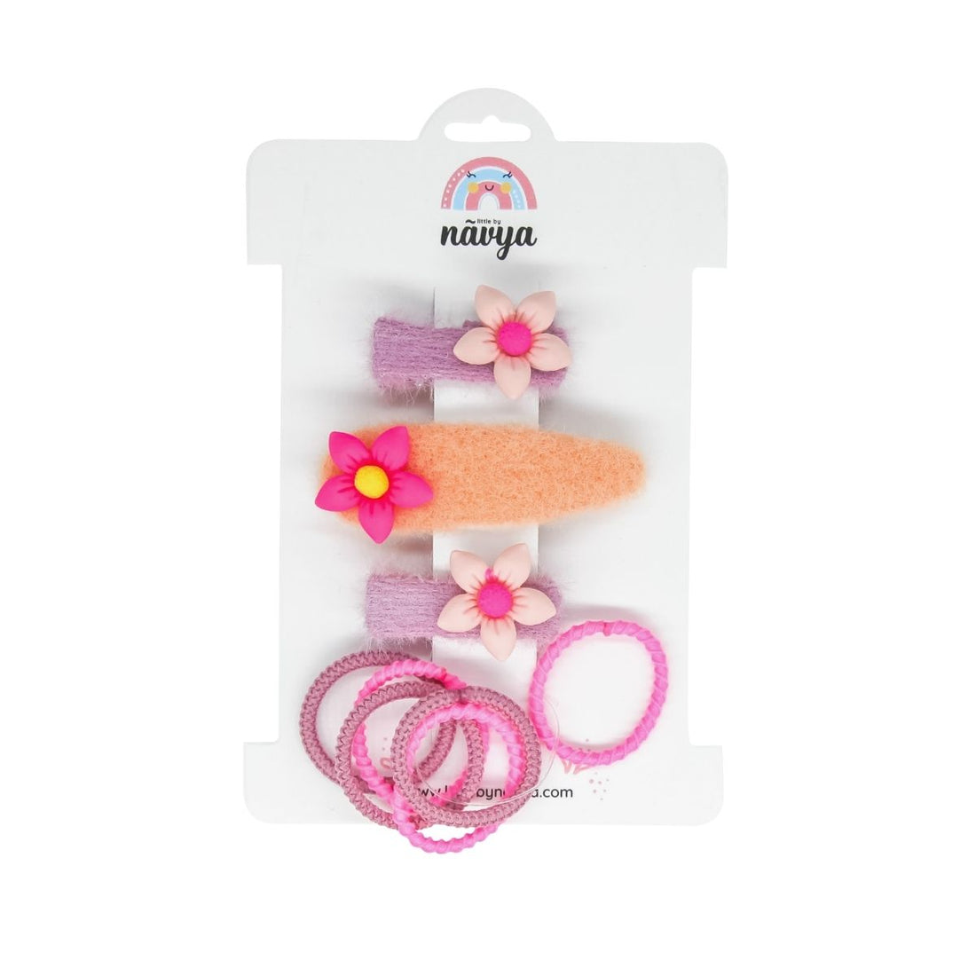 Little Miss Wonder Set Clip & Rubberband Pack of 4 - (3-8 Years)