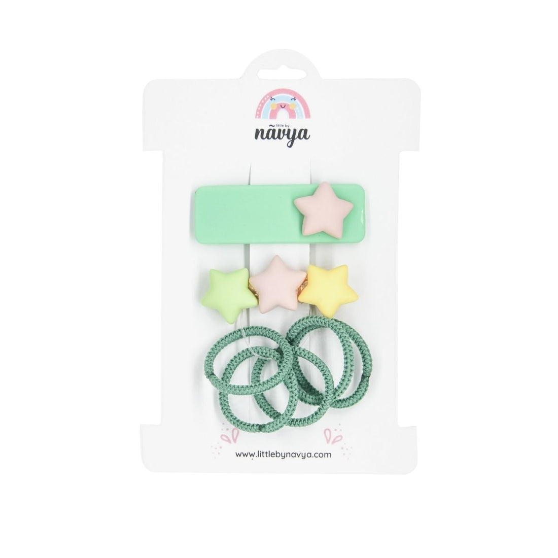 Star-Gazing Adventure - Hair Clip & Rubber band Set - (2-7 years) for girls