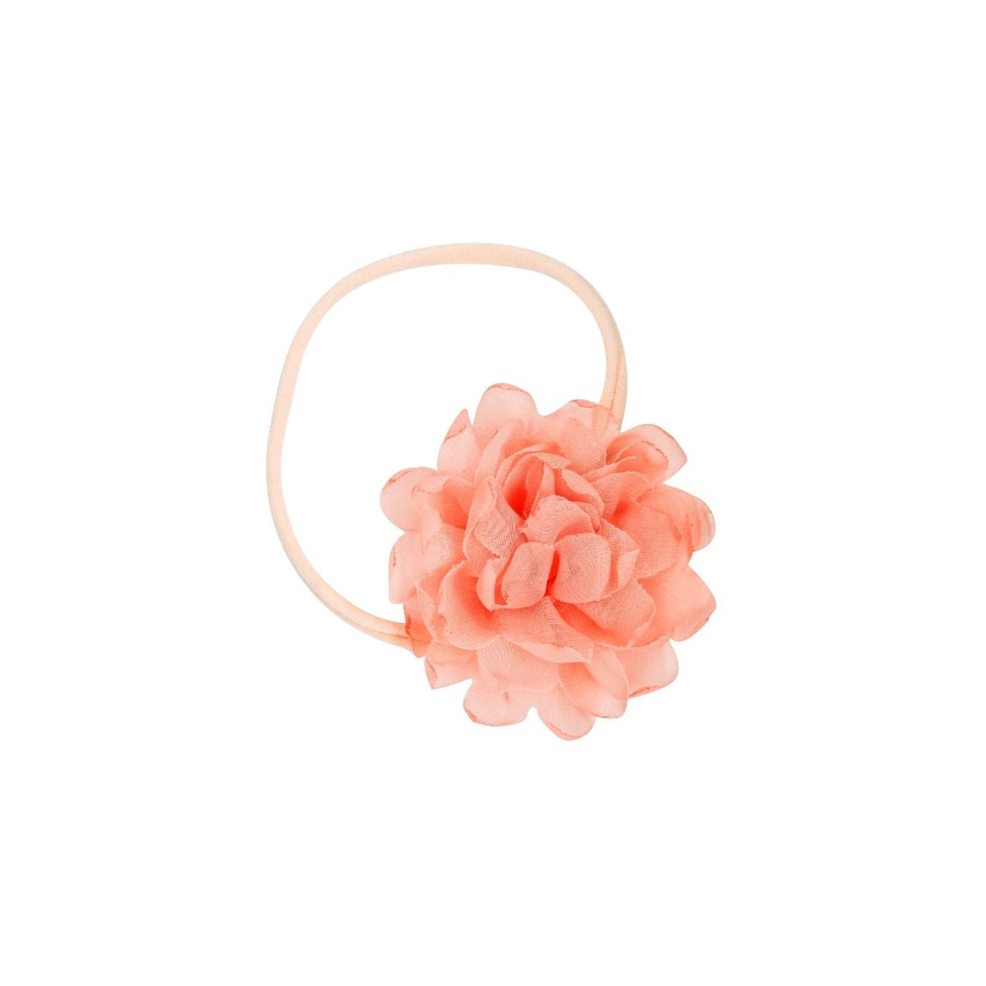 Baby Headband With Large Orange Flower