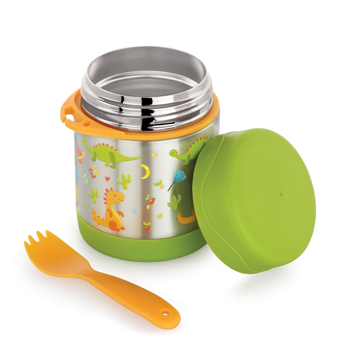 Sizzle Vacuum Insulated Kids Food Jar - 350ml - Pack of 1- Green