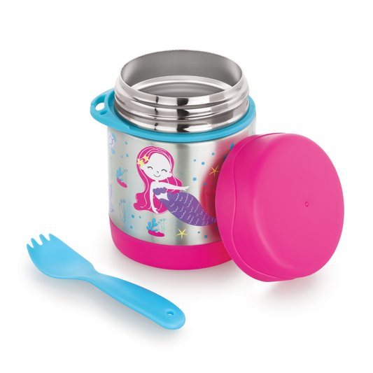Sizzle Vacuum Insulated Kids Food Jar - 350ml - Pack of 1- Pink